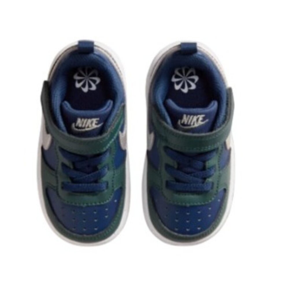 Nike Court Borough Low Recraft TD Kids Size 6C White Signal Blue Shoes - Picture 5 of 13